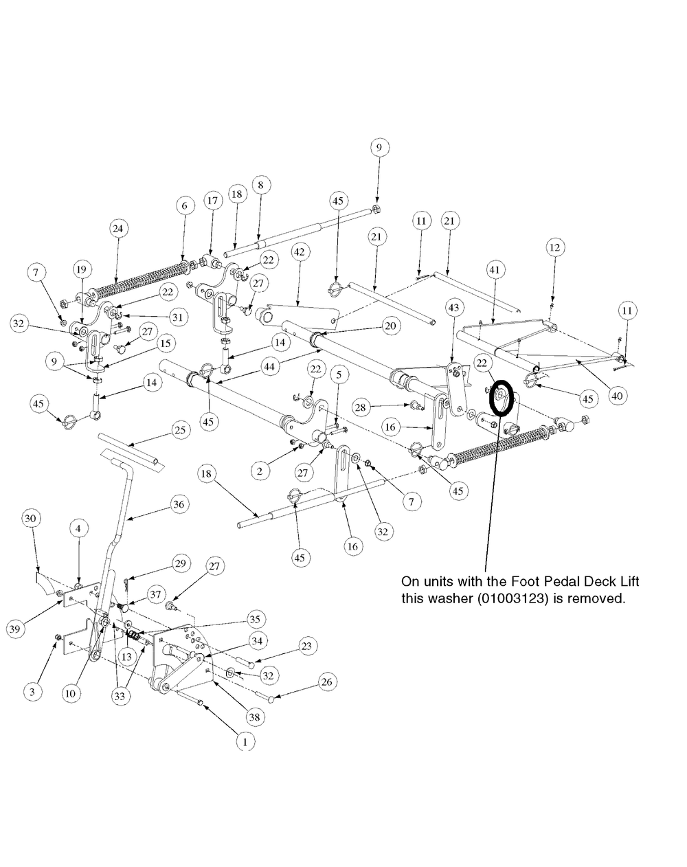 Lift Assembly Diagram and Parts List for M50-KHS 53AB5BBP750-23HP-OHV Cub Cadet Lawn Tractor